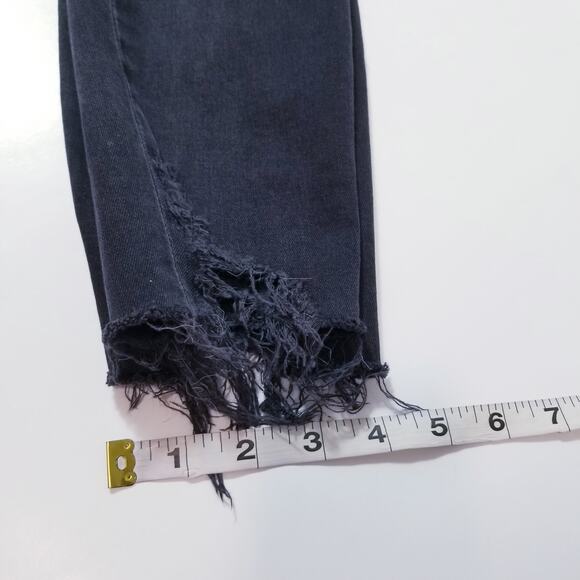 J Brand Jeans ALANA High Rise Crop Provocative Stud Distressed Raw Hem - Picture 9 of 14